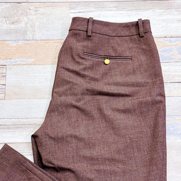 CALVIN KLEIN Brown wide leg pants | Tailored office essential | Size 10 * - Picture 3 of 10